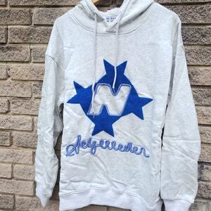 2 Elfric Eden Hoodies Grey Sz S Pink & Blue Embroidery NWT